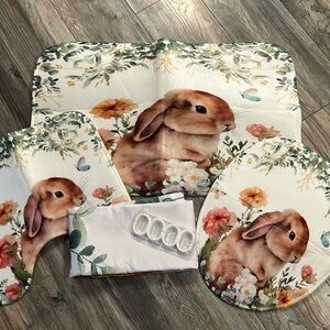 New rabbit shower curtain set